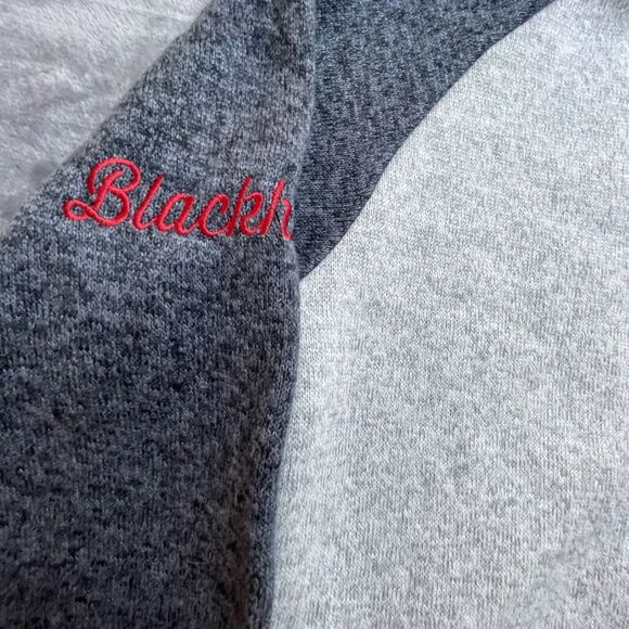 Chicago Blackhawks GIII Sports Jacket Small Hockey NHL Two Toned Gray Varsity - Picture 2 of 7